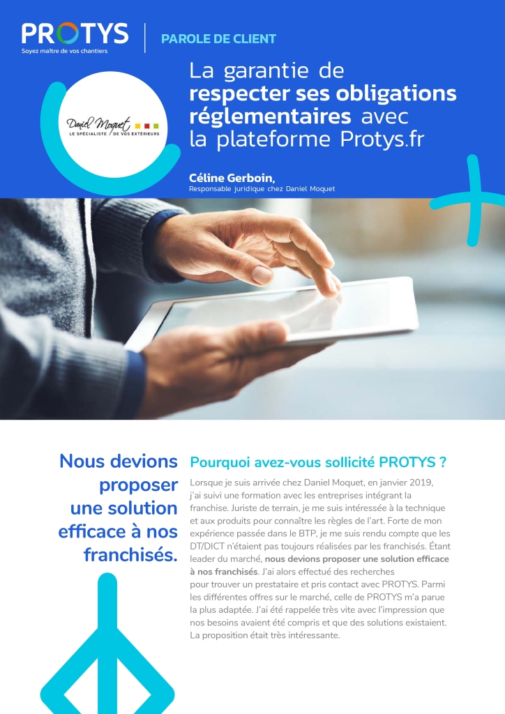 « La garantie de respecter ses obligations réglementaires avec la plateforme Protys.fr »